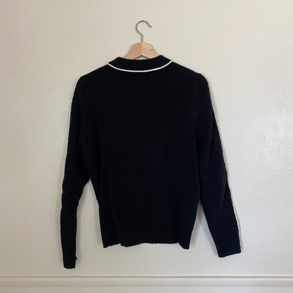 Athleta | Cashmere sweater with white trim - Picture 5 of 5